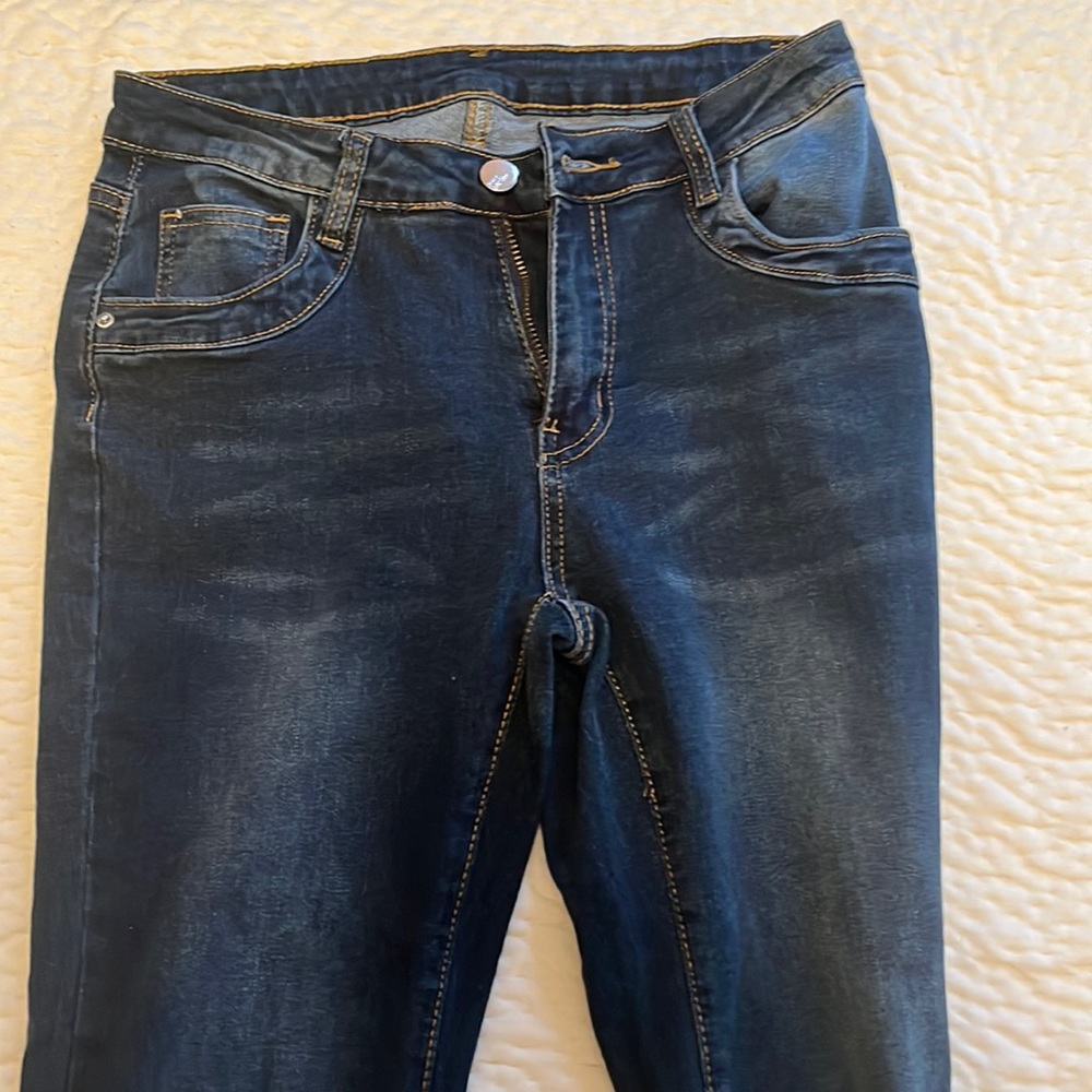 Shein size 4 blue flare jeans